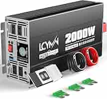 Amazon.co.jp: LCYMW インバーター 正弦波 12v 100v 2000w 最大